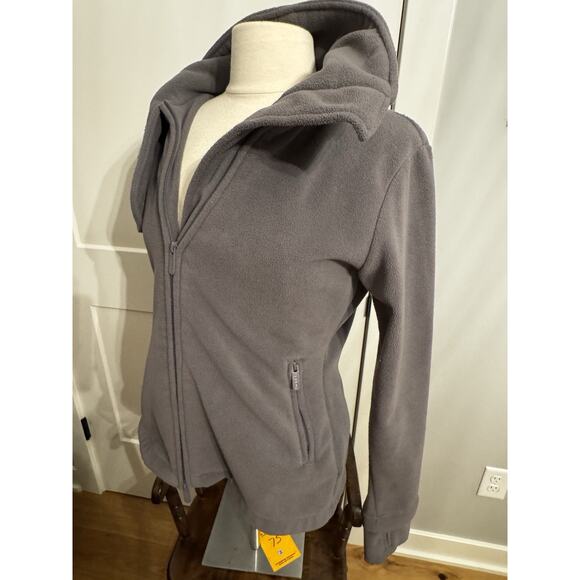 Bench Women’s Full Zip Funnel Neck Gray Fitted Sz Xl Jacket Winter Ski Gorpcore - Picture 8 of 15